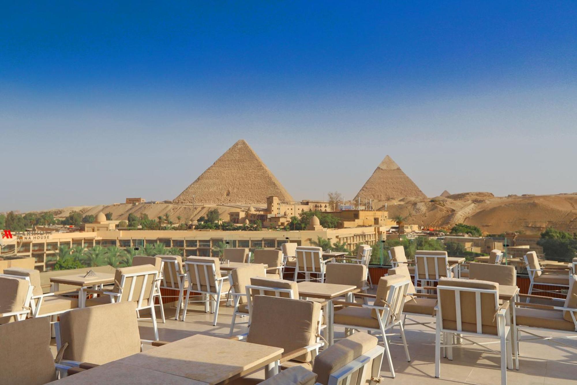 Gaia Pyramids Hotel Kafret el-Gabal Exterior foto